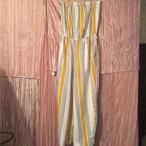 black and gold romper